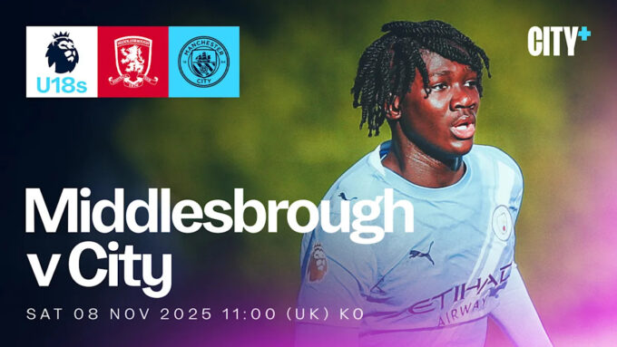 Tonton Langsung Perjalanan Liga Utama U-18 City ke Middlesbrough di CITY+!